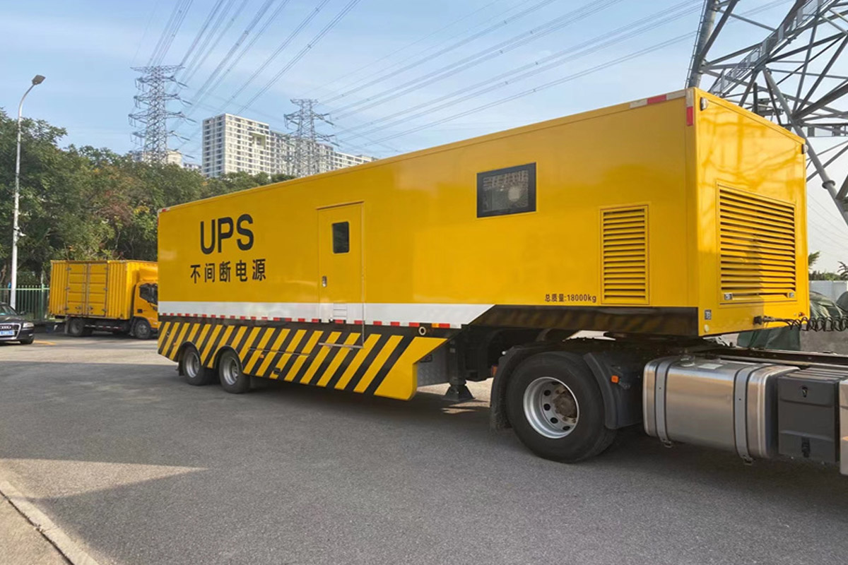 新城街道发电机租赁施工现场